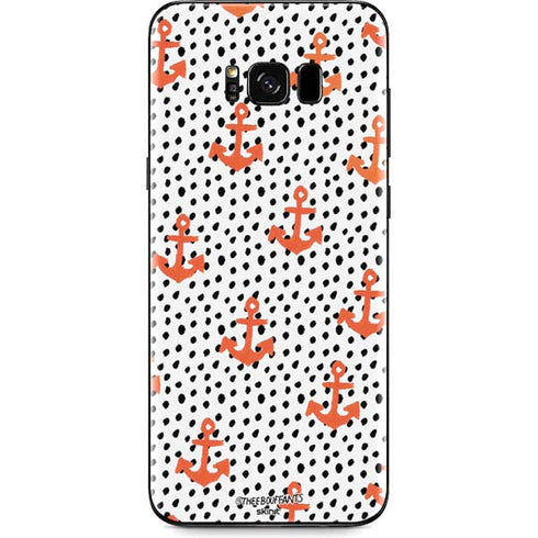 Bouffants and Broken Hearts Anchors and Dots Galaxy S8 Plus Skin